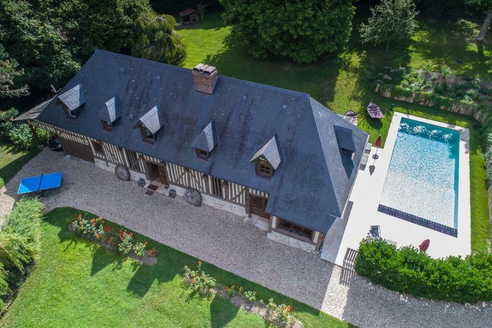 Maison Normande De Caractere A Colombages Saint-Hymer Eksteriør billede