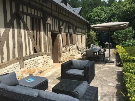 Maison Normande De Caractere A Colombages Saint-Hymer Eksteriør billede