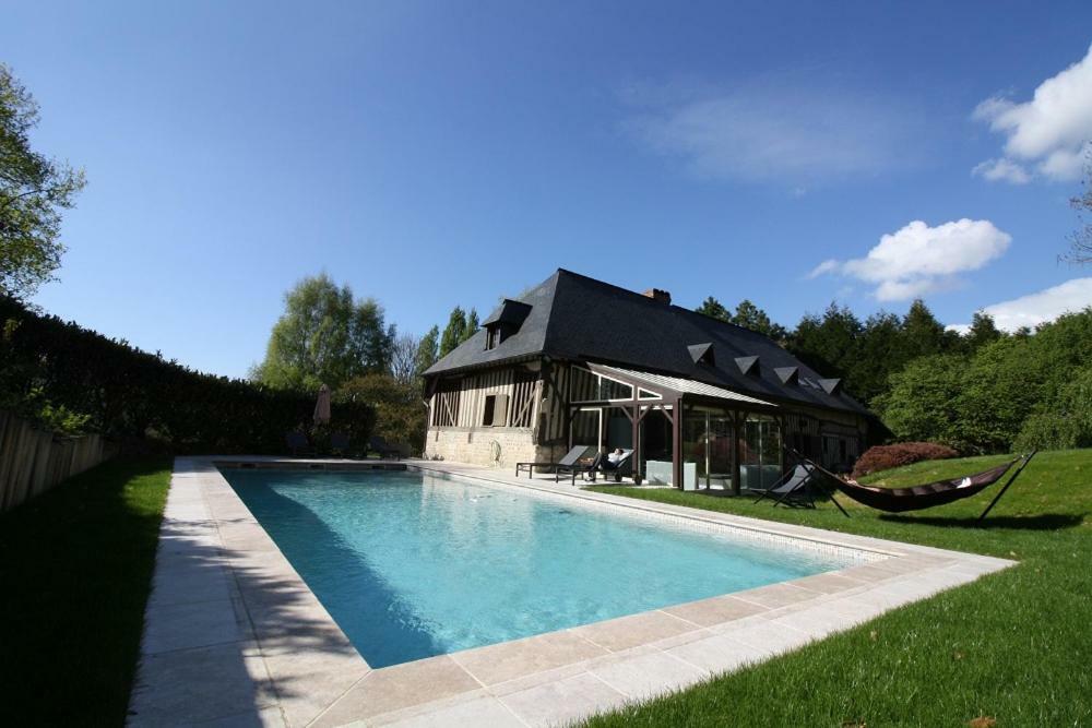 Maison Normande De Caractere A Colombages Saint-Hymer Eksteriør billede